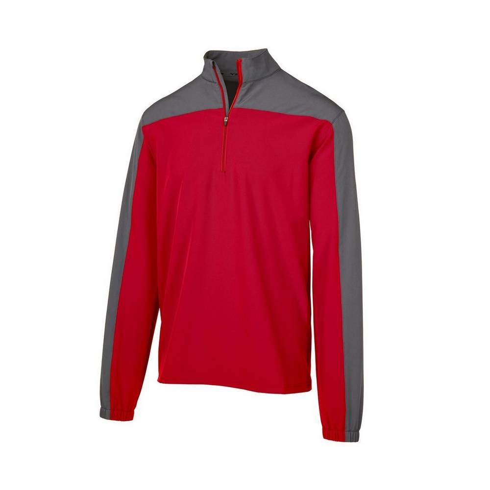 Mens Mizuno Comp Long Sleeve Batting Jacket Red Philippines (UTHQSX385)